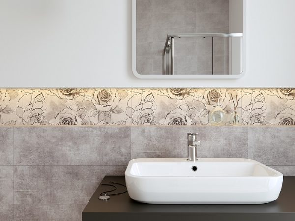 Плитка стінова Snowdrops Grey 20x60 код 8962 Церсаніт - Зображення 2