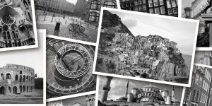 Декор Г2С441 Absolute Чорний Коллаж 30x60 код 0361 Голден Тайл