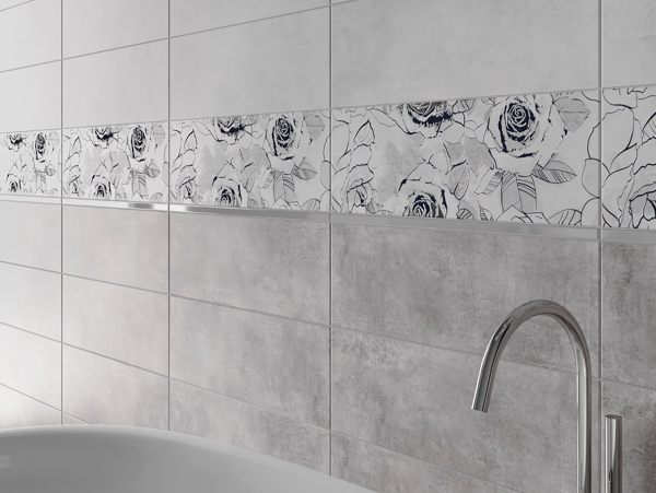 Плитка стінова Snowdrops Grey 20x60 код 8962 Церсаніт - Зображення 3