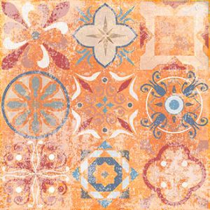 Плитка керамогранітна Flamenco Червоний NAT 330x330x7,5 Nowa Gala