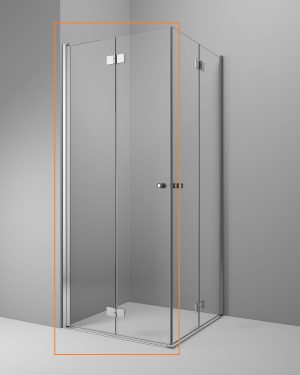 Душова кабіна (половина) Essenza New KDD-B 100 ліва, RADAWAY