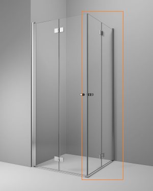 Душова кабіна (половина) Essenza New KDD-B 100 права, RADAWAY