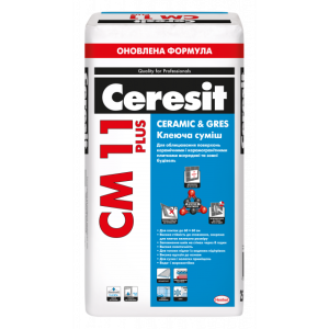 Клеюча суміш Ceresit CM 11 Plus Ceramic & Gres  25 кг