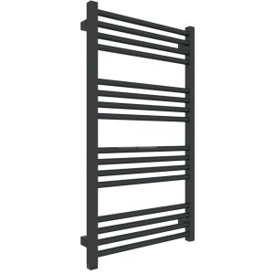 WWFIE090050K9M5E1P Рушникосушка електрична Terma Fiona One 900*500, колір чорний мат (RAL 9005), приховане підключення зліва (1 сорт)