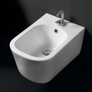 5125 01 Tribeca Біде підвісне з 1 отв. під змішувач в комплекті із шумоізоляцією та кріпленням WB9N, білий (1 сорт)