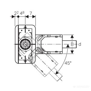154.152.00.1 CleanLine Сифон до душових каналів, для висоти вирівнювальної стяжки на трапі 65–90 мм (1 сорт)