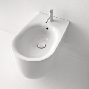 5325 01 Nolita Біде підвісне з 1 отв. під змішувач в комплекті із шумоізоляцією та кріпленням WB9N, білий (1 сорт)