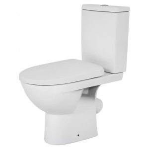 2396050UA STATUS Унітаз-компакт підлоговий, косий випуск, змивний бачок 3/6 л, нижній підвід, сидіння з кришкою Duroplast (1 сорт)