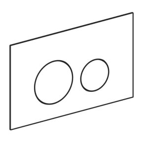 115.628.14.1 Sigma40 round Клавіша змиву, подвійний змив, нержавіюча сталь, колір чорний матовий (1 сорт)