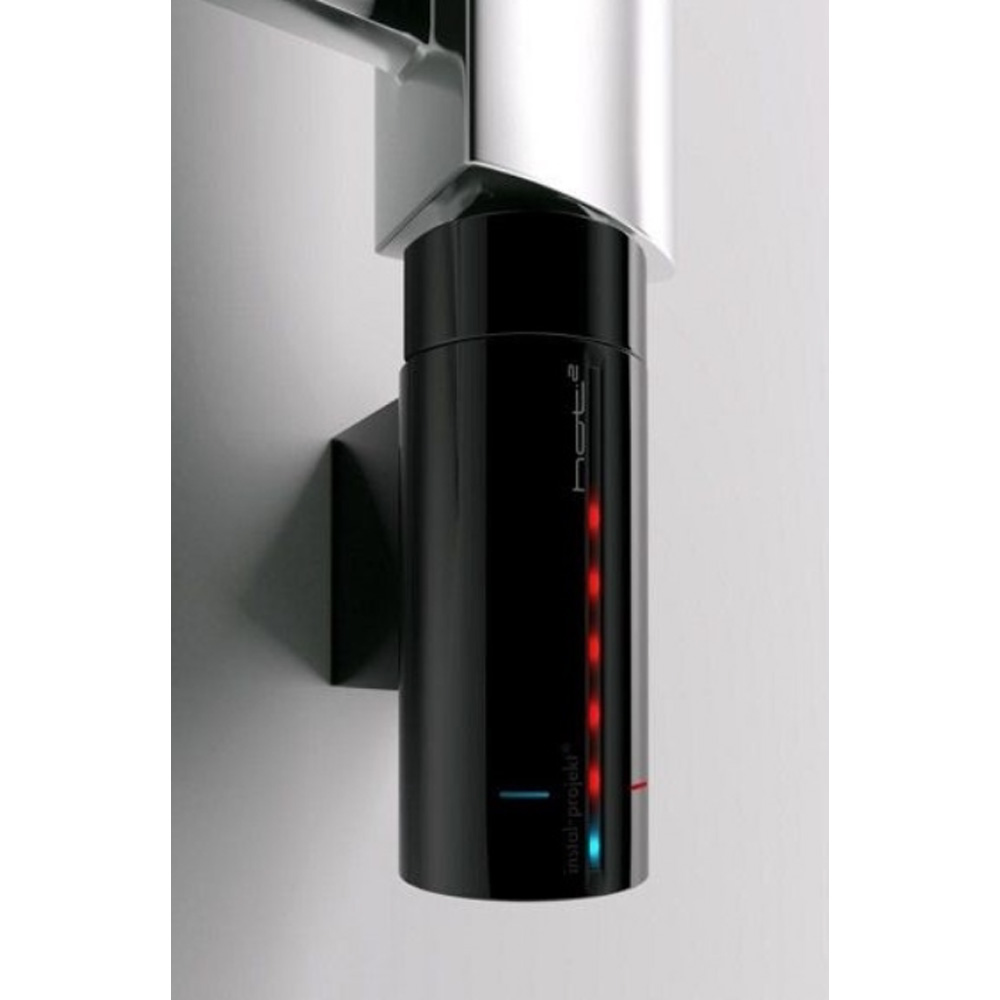 STIE-50/70C31 STICK ELECTRO Рушникосушка електрична, колір чорний мат, із чорним теном HOTS-03C2U, ПРИХОВАНЕ підключення справа (1 сорт) - Зображення 2