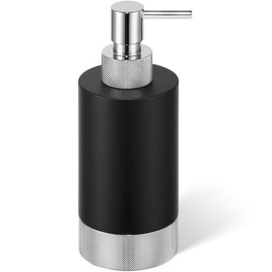 0853560 CLUB SSP1 Дозатор для мила напольний з металічною помпою, чорний матовий/хром (1 сорт)