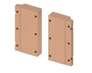 9042008 Панель дерев'яна, для встановлення підтримувальних поручнів (1 сорт)