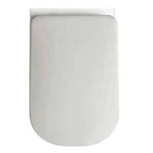 5191 30 Tribeca кришка для унітазу SLIM quick-fix, soft-close, петлі хром, білий матовий (1 сорт)