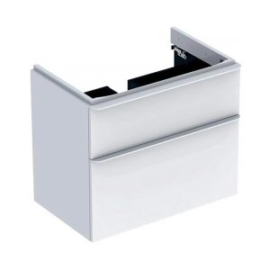 500.353.00.1 Smyle Square Шафка під умивальник 75см, з двома шухлядами, колір білий глянець (1 сорт)