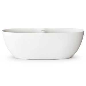 VABELL/00 BELLA Ванна окремостояча 170*80 см з литого (штучного) каменю, з інтегрованим сифоном, білий глянець (1 сорт)