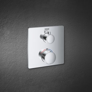 24079000 Grohtherm Thermostatic Зовнішня частина термостату прихованого монтажу на 2 споживачі, хром (1 сорт)