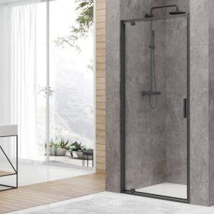 FEN3440B ART Двері в нішу 1000, чорний матовий, без піддона, скло прозоре (1 сорт)