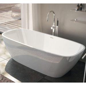 V297BO/V2970XBO800S BRIO Ванна   із штучного каменю 170 x 72 x 55h, тонкий борт,білий матовий (1 сорт)