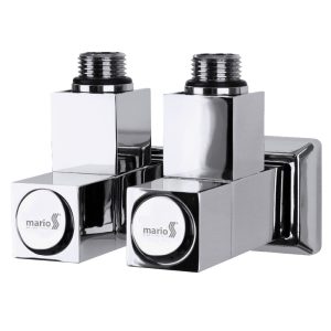 4.0.0201.56.P К-кт кутових кранів, квадратний корпус, колір хром (1 сорт)