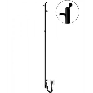 2.21.1103.15.BM Рушникосушка електр. Рей-I TR 1500х30/130 мм, таймер з регулятором, чорний мат (1 сорт)