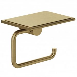 58971N0 KLUDI-VELAR R Тримач паперу з поличкою, брашоване золото (1 сорт)