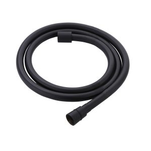 22155B Шланг душовий 1,5м , чорний, силікон (1 сорт)