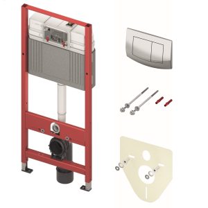 9400405 Комплект TECEbase (модуль+панель змиву TECEambia хром глянцевий+кріплення+прокладка), 1120мм (1 сорт)