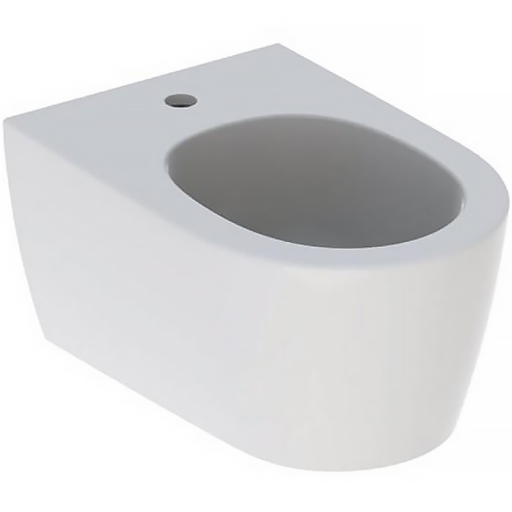 500.690.01.1 Підвісне біде ONE, прих.кріплення, захисне покриття KeraTect: в комплекті зі звукоізолюючою прокладкою, прихований перелив (CLOU), накладка на злив.отвір хром, колір білий глянець (1 сорт) - Зображення 7