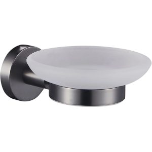 25061 GLORIA GUN METAL Мильниця, скло (1 сорт)