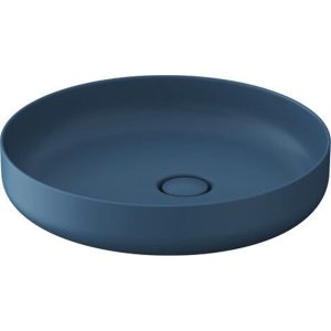 266146HB79 Vitrium Раковина накладна діаметр 460 з 1 отв. для змішувача,без переливу,Blue Matt (1 сорт)