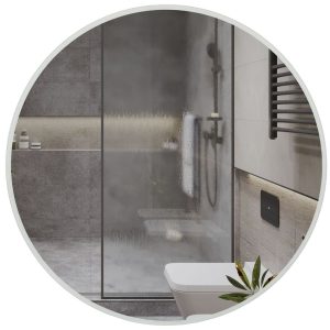 12263 Дзеркало DELLA R-line D-95, з  підсвіткою КРУГЛЕ (1 сорт)