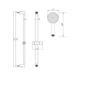 100327S SHAPE Душовий набір (1 сорт)