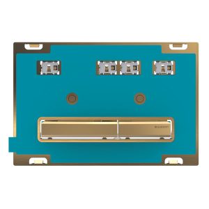 115.672.00.2 Sigma50 Клавіша змиву, подвійний змив, колір латунь, для індивідуального оздоблення (1 сорт)