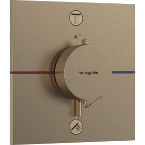 15572140 HG ShowerSelect Comfort E Зовнішня частина термостата на 2 споживачі, brushed bronze (1 сорт)