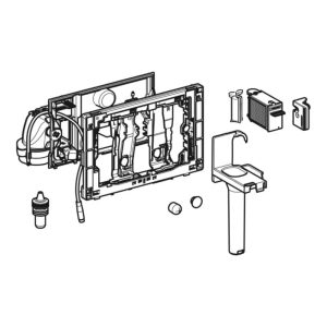 115.050.21.2 Система очищення повітря DuoFresh автоматична,з контейнером для картриджа DuoFresh, для зливного бачка прихованого монтажу Sigma 12 см: хром (1 сорт)