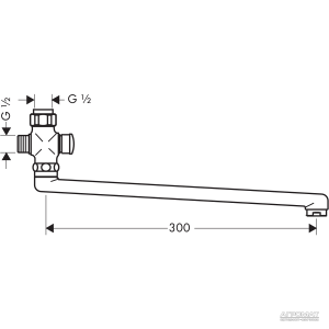 14495000 Вилив д/змішувача (1 сорт)