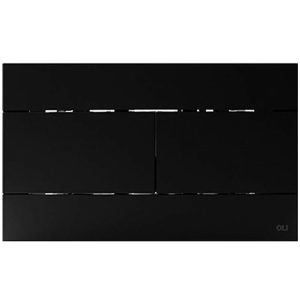 888780 OL120  Інсталяція механічна зі звукоізолюючою прокладкою +659056 Slim Клавіша, чорний мат (1 сорт)