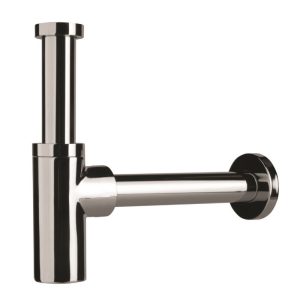 DVCH003 Дизайнерський латуний сифон для раковини 1 1/4, випуск 32мм, хром (1 сорт)