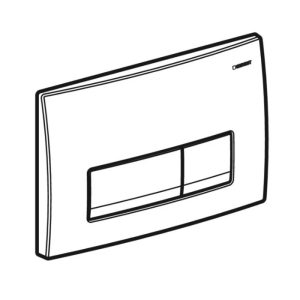 115.119.14.1 Delta50 Клавіша змиву з подвійним змивом: Чорний мат (1 сорт)