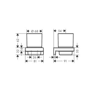 41749670 AddStoris Склянка, чорний матовий (1 сорт)