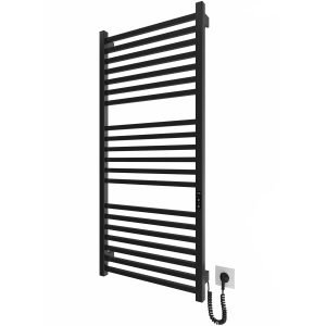 6.1.0104.06.BM Рушникосушка ел. HF London 1170х530 чорний мат, в комплекті з прих.підкл (1 сорт)