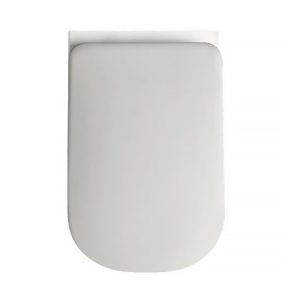 5191 01 Tribeca Кришка для унітазу SLIM quick-fix, soft-close, петлі хром, білий (1 сорт)