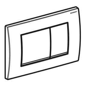 115.137.46.1 Delta20 square Клавіша змиву з подвійним змивом: Матовий хром (1 сорт)