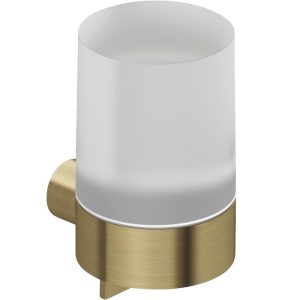 58976N0 KLUDI-VELAR R Дозатор рідкого мила, біле матове скло/брашоване золото (1 сорт)