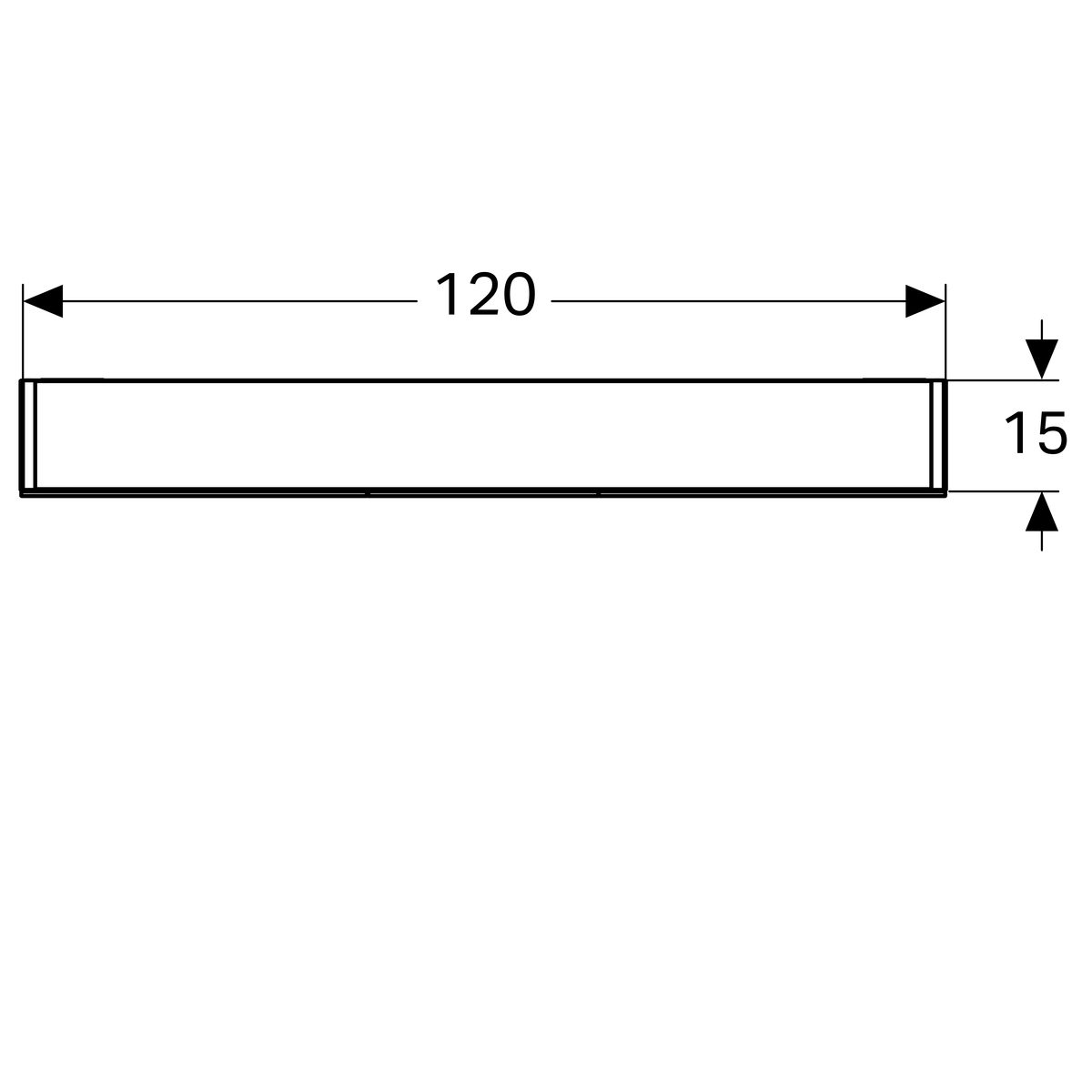 500.207.00.1 Option Дзеркальна шафка 120 см, з підсвіткою, із 3 дверцятами: корпус дзеркальний, дверцята дзеркальні зовні та всередині (1 сорт) - Зображення 5