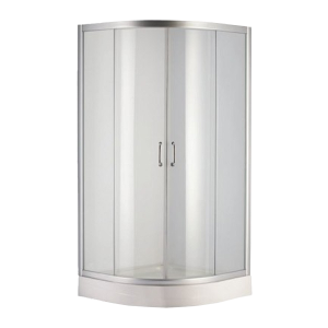 FEN0301PDEV NYMFA (NEW) Душова кабіна + піддон FTR0609, скло груша (шиншила), 900x900 (2уп) (1 сорт)