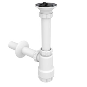 STY-533 сифон для раковини 5/4”, із водозливом, патрубок відведення 32 мм (1 сорт)