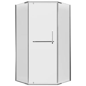 FEN0123 DEVIT PL COMFORT Кабіна душова, п'ятикут. 90х90, без піддона, скло прозоре (1 сорт)