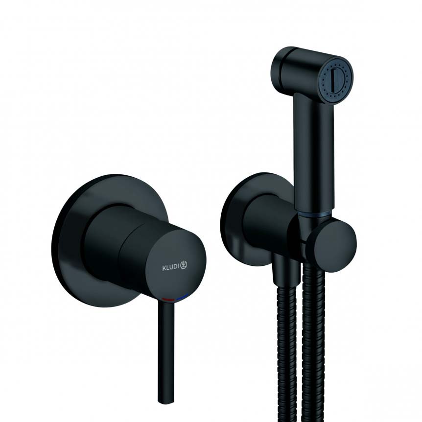 389983976 Bozz Комплект гігієнічного душу, чорний мат. (1 сорт)