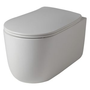 5315 30 Nolita Унітаз з кришкою SC 5391 30,  безобідковий підвісний з турбозмивом  noise clean , білий матовий (1 сорт)